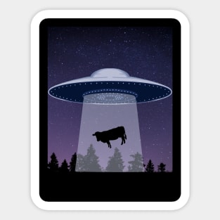 UFO Abduction Sticker